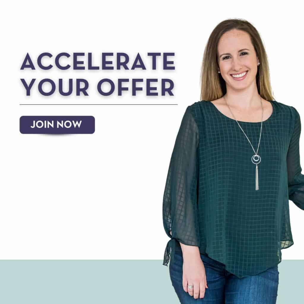 Michelle Vroom accelerate your offer